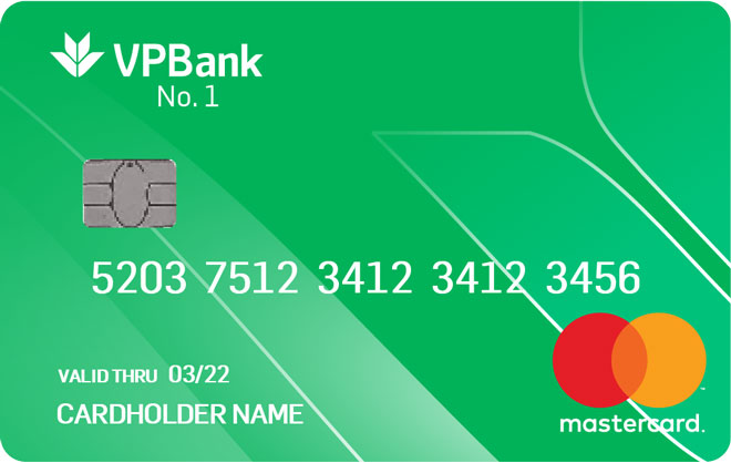 Thẻ tín dụng quốc tế Vpbank Number 1