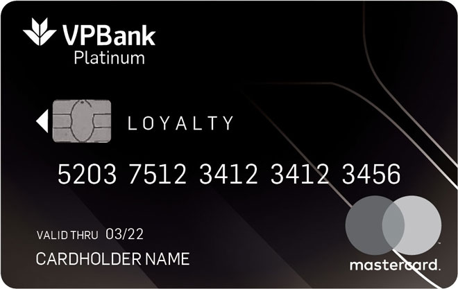 Thẻ tín dụng quốc tể vpbank Platinum